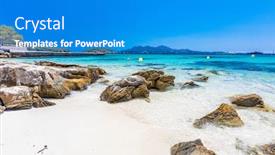  Presentation with beach sands - Amazing presentation having platja-de-formentor-beautiful-sandy backdrop and a teal colored foreground