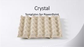  Presentation with egg - Presentation theme consisting of platon - paper egg carton for transporting background and a  colored foreground