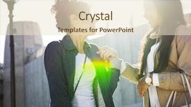  Presentation with fun - Presentation design featuring platon - two sisters having fun background and a lemonade colored foreground