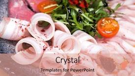  Presentation with vodka - Beautiful theme featuring platter - a snack under vodka backdrop and a coral colored foreground