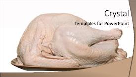  Presentation with turkey - Theme with platter a traditional thanksgiving staple background and a  colored foreground