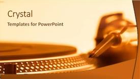  Presentation with sprinkles dots as a - Amazing PPT theme having platter dots macro view gold backdrop and a white colored foreground