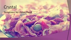  Presentation with spanish - Presentation enhanced with platter with spanish cured ham background and a  colored foreground