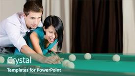  Presentation with billiard - PPT layouts enhanced with play billiard spending free background and a  colored foreground