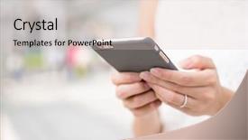  Presentation with nurse cellphone - Amazing PPT layouts having play mobil - woman using cellphone backdrop and a lemonade colored foreground