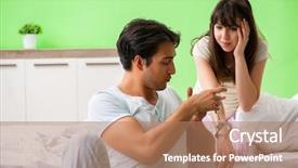  Presentation with wife - PPT theme with play sexual games with cuffs background and a  colored foreground