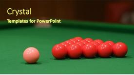  Presentation with play - Beautiful presentation design featuring play-snooker-ball-on-table backdrop and a wine colored foreground