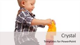  Presentation with preschool blocks kids play - Audience pleasing theme consisting of play with construction toy blocks backdrop and a  colored foreground