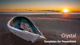  Presentation with beach - PPT layouts having playa-de-las-arenas-beach background and a  colored foreground