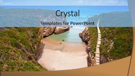  Presentation with beach - PPT theme consisting of playa las catedrales catedrais beach background and a  colored foreground