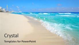  Presentation with mexico cancun - Beautiful slides featuring playa marlin in cancun beach backdrop and a lemonade colored foreground