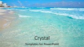  Presentation with mexico cancun - Colorful theme enhanced with playa marlin in cancun beach backdrop and a mint green colored foreground