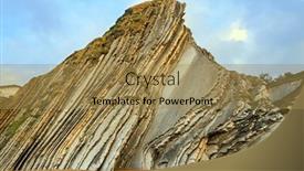  Presentation with tide - Slides featuring playa-zumaya-flysch-unique-landscape background and a coral colored foreground