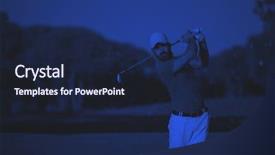  Presentation with duo - Presentation theme featuring sand bunker at course duo background and a  colored foreground