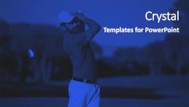  Presentation with duo - Amazing presentation theme having sand bunker at course duo backdrop and a  colored foreground