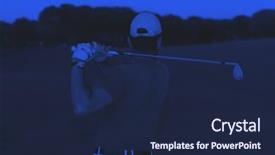  Presentation with duo - Beautiful presentation design featuring sunset with sun flare duo backdrop and a navy blue colored foreground