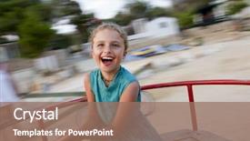  Presentation with children child kid joy faith - Cool new theme with children playground - summer joy happy child backdrop and a coral colored foreground