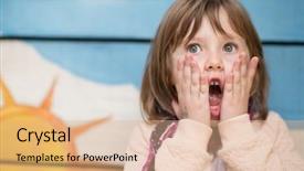  Presentation with fun - PPT layouts featuring playground park on cludy autum background and a coral colored foreground