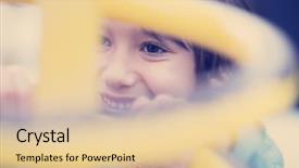  Presentation with playground - PPT layouts consisting of playground park on cludy autum background and a lemonade colored foreground