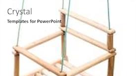  Presentation with playground - Amazing PPT theme having playground swings isolated backdrop and a white colored foreground