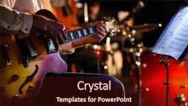  Presentation with jazz - Cool new slide set with playing acoustic guitar during jazz backdrop and a wine colored foreground