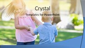  Presentation with dog park dogs plays - PPT theme having playing at the park togther background and a  colored foreground