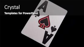  Presentation with spades - Slide deck featuring playing-card-ace-of-spades background and a black colored foreground