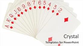  Presentation with playing cards - Audience pleasing slides consisting of playing cards isolated on white backdrop and a sky blue colored foreground