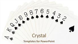  Presentation with playing cards - Cool new presentation with playing cards isolated on white backdrop and a cream colored foreground
