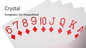  Presentation with diamonds - Presentation theme enhanced with scenic summer evening panorama of the old town architecture with vltava river and st vitus cathedral in prague czech republic background and a dark gray colored foreground