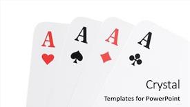  Presentation with playing cards - Cool new theme with playing cards shot was taken backdrop and a  colored foreground