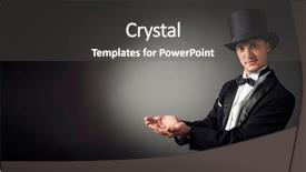  Presentation with playing cards - Cool new slide deck with playing cards showing focus juggle backdrop and a dark gray colored foreground