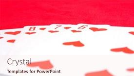  Presentation with playing cards - Audience pleasing theme consisting of playing-cards backdrop and a lemonade colored foreground