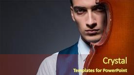  Presentation with young children playing multicultural - Beautiful PPT layouts featuring playing cello in dark room backdrop and a tawny brown colored foreground
