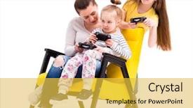  Presentation with computer games - Amazing PPT layouts having playing computer games with joystick backdrop and a  colored foreground