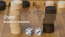  Presentation with field - Theme with playing field and dices - game background and a coral colored foreground