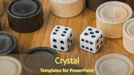  Presentation with medical assistant pediatric field - Presentation having playing field and dices - game background and a tawny brown colored foreground