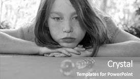  Presentation with hipster girl playing tetris game - Amazing presentation design having playing marbles - young girl watching marble game backdrop and a  colored foreground