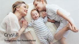  Presentation with old young - Colorful presentation theme enhanced with playing on the floor top backdrop and a light gray colored foreground