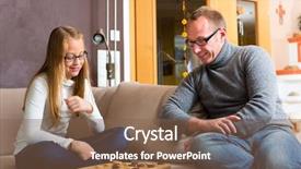  Presentation with board game - Colorful slide set enhanced with playing parlor or board game backdrop and a  colored foreground