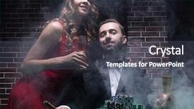  Presentation with casino sound - Slide set enhanced with playing poker on green felt background and a dark gray colored foreground