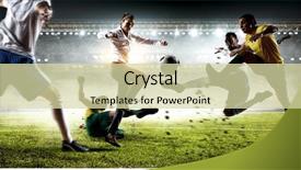  Presentation with team - Slide deck featuring playing team games mixed media background and a  colored foreground