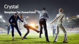  Presentation with hipster girl playing tetris game - Presentation design consisting of playing team games mixed media background and a  colored foreground