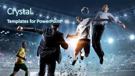  Presentation with team - Presentation consisting of playing team games mixed media background and a  colored foreground