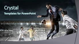  Presentation with spirit - Beautiful slide set featuring playing team games mixed media backdrop and a wine colored foreground