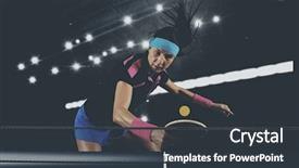  Presentation with young children playing multicultural - Beautiful theme featuring playing tennis on dark background backdrop and a tawny brown colored foreground