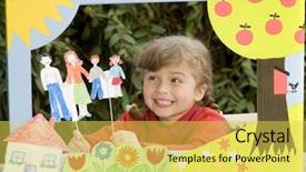  Presentation with theatre - PPT theme with playing theatre background and a yellow colored foreground