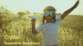  Presentation with airplane pilot - Beautiful presentation featuring playing to be airplane pilot backdrop and a tawny brown colored foreground