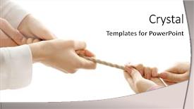  Presentation with win - Slide deck consisting of playing tug of war background and a white colored foreground