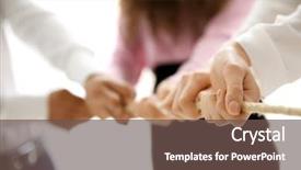  Presentation with rope - PPT layouts consisting of playing tug of war background and a tawny brown colored foreground